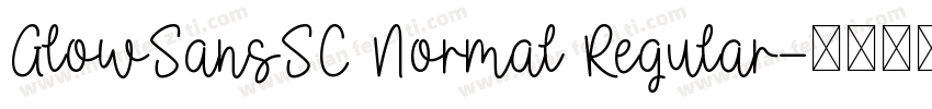 GlowSansSC Normal Regular字体转换